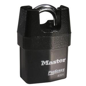 Master Lock 6321KA #10G050 ProSeries Shrouded Laminated Steel Rekeyable Pin Tumbler 2-1/8" Padlock