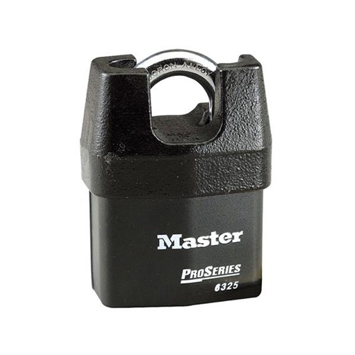 Master Lock 6325KA #10G060 ProSeries Shrouded Laminated Steel Rekeyable Pin Tumbler 2-3/8" Padlock, 3/4" Shackle