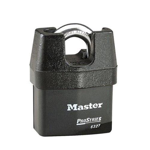 Master Lock 6327KA #10G070 ProSeries Shrouded Laminated Steel Rekeyable Pin Tumbler 2-5/8" Padlock, 3/4" Shackle