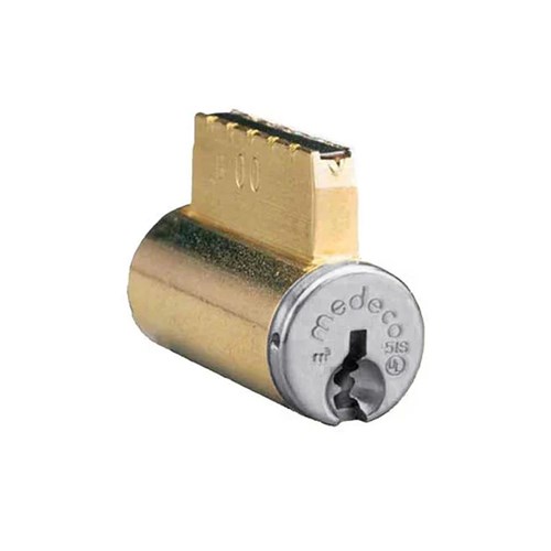 Medeco 20T200S1-26-DLQ Retrofit 6-Pin Lever/Knob Cylinder with DL Slider, Sub-assembled, Satin Chrome