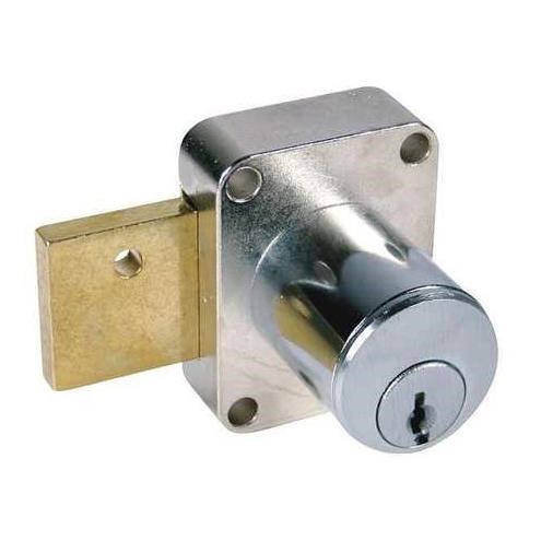 CompX National C8174-26D KD Deadbolt Door Lock, 1-1/8" Cylinder Length, Satin Chrome