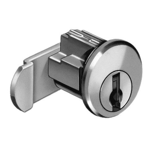 CompX National C8179-101-26D KA Deadbolt Drawer Lock, 1-3/8" Cylinder Length, Satin Chrome