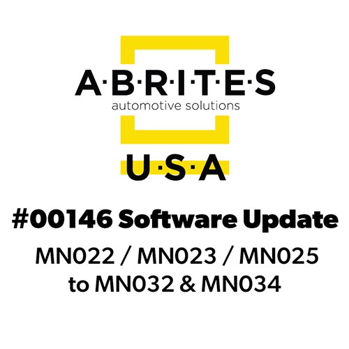 ABRITES 00146 Software Update - MN022 / MN023 / MN025 to MN032 & MN034