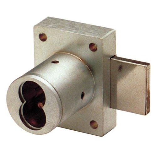 Olympus Lock 721 IC US3 Drawer Lock for SFIC Core, 1-1/4" Length, Bright Brass, Less Cylinder