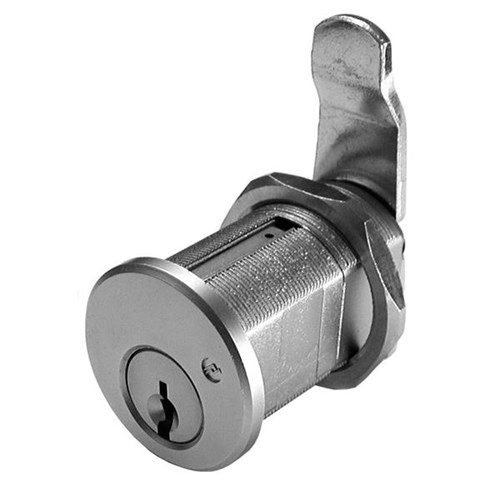 Olympus Lock 820S 26D KA #101 Cam Lock, for 1-3/8" Material Thickness, Satin Chrome