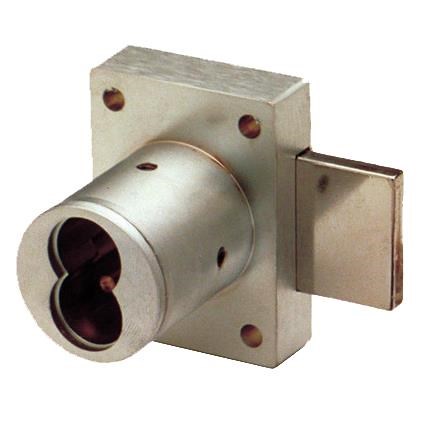 Olympus Lock 721DR 26D Cabinet Door Lock for SFIC, 1-1/4" Length, Less Cylinder, Satin Chrome