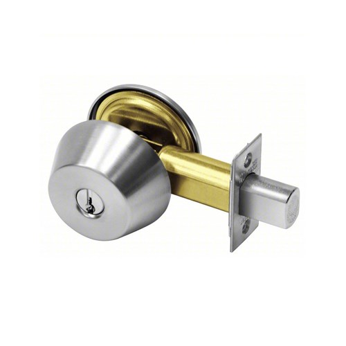 Sargent 485 US26D Grade 1 Single Cylinder Deadbolt, Satin Chrome