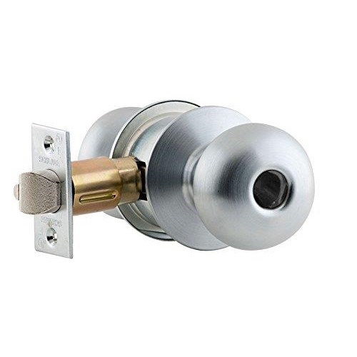 Schlage A80LD 626 Grade 2 Orbit Storeroom Knob, Less Standard Core, 2 3/4" Backset, Satin Chrome