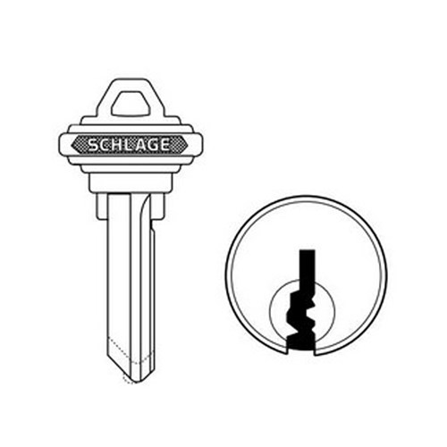 Schlage 35-101FG Original 6-Pin Key Blank, FG Keyway