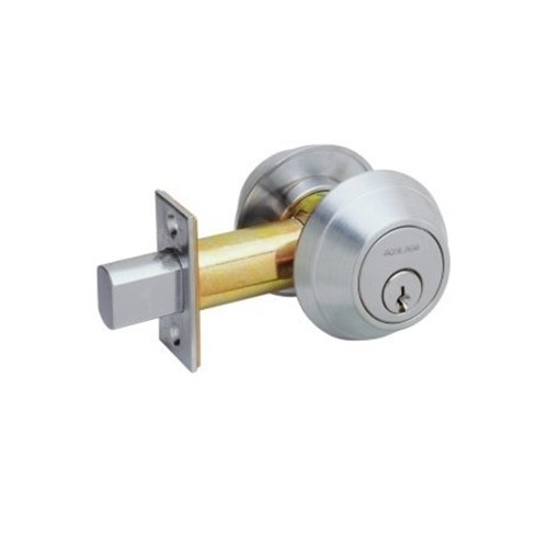 Schlage B660P 626 Grade 1 Commercial Single Cylinder Deadbolt, C Keyway, Satin Chrome