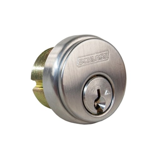 Schlage 20-001 626 C145 Everest Mortise Cylinder, C145 Keyway, Satin Chrome