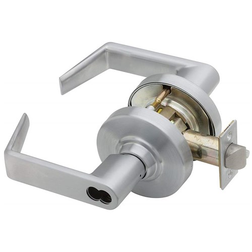 Schlage ND70BD 626 Grade 1 Rhodes Classroom Lever, Less Small Format Core, Satin Chrome