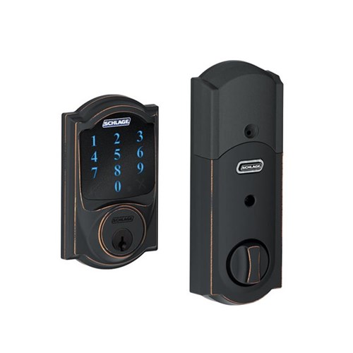 Schlage Connect BE469NX-BOX-CEN-626 Smart Deadbolt with Z-Wave, Century Trim, Satin Chrome