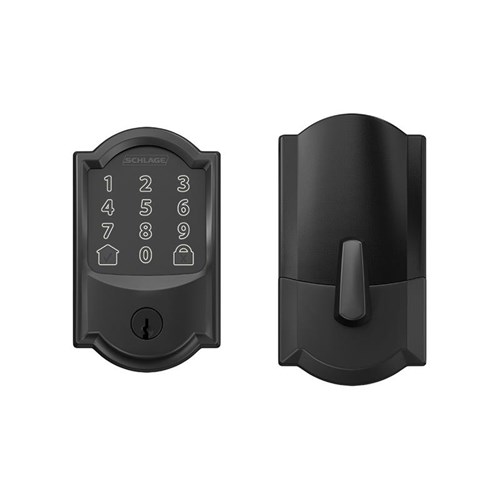 Schlage BE489WB-BOX-CAM-622 Encode Smart WiFi Deadbolt, Camelot Style, Matte Black