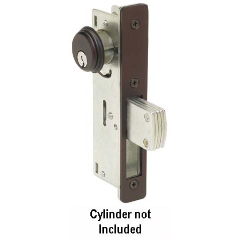 NSP AD100208 Narrow Stile Deadlock, 1-1/8" Backset, Duranodic