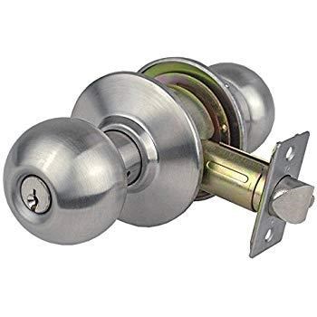 Trans-Atlantic DL-SVB70 US32D Grade 2 Cylindrical Classroom Knob Lock, 2-3/8" Backset, Satin Stainless Steel