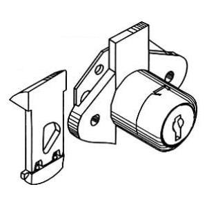 CompX Fort MFW23007 KA #217 32D Disc Drawer Lock, 7/8" Length