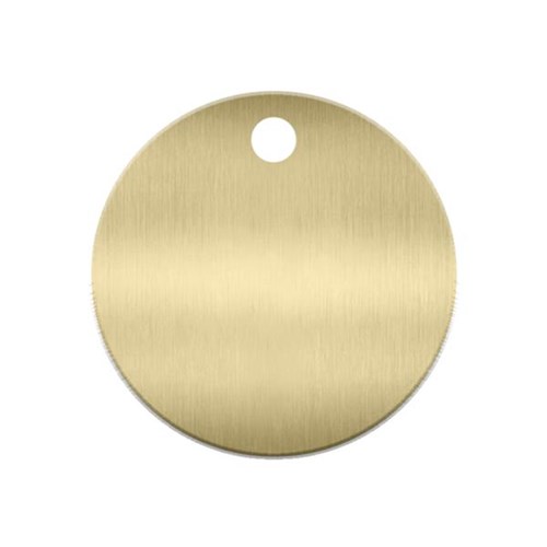 NSP KT7006T Thin Brass Key Tag, 1" Diameter (149/pk)