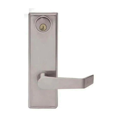 NSP CTL886 26D Escutcheon Storeroom Lever Trim for Panic Bar, Satin Chrome