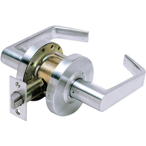 NSP LC2675 R CTL 26D Grade 2 Passage Lever, 2-3/8" Backset, Satin Chrome