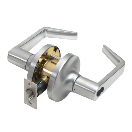 NSP LC2484IC R CTL 26D Grade 2 Clutched Classroom Lever, Less SFIC, Satin Chrome