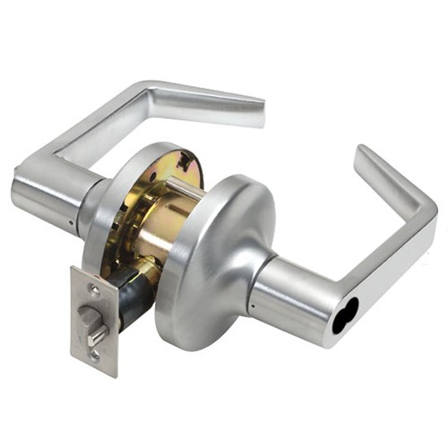 NSP LC1284 LFIC CTL US26D Grade 1 Classroom Lever, Less LFIC, Satin Chrome