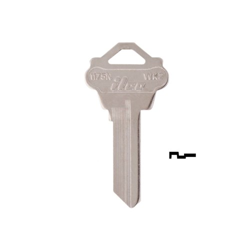 Ilco 12344 Weslock Look-a-Like Key Blank