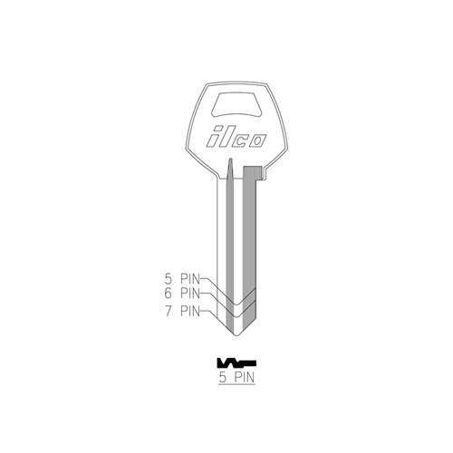 Ilco Z1-60-5 Corbin Look-a-Like Key Blank