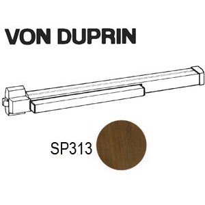 Von Duprin 22EO-F SP313 Wide Stile Fire-Rated Rim 3' Exit Device, Dark Bronze