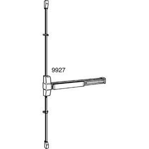 Von Duprin 9927EO-US28-3 9927 Series Exit Only Surface Vertical Rod Exit Device in Anodized Aluminum