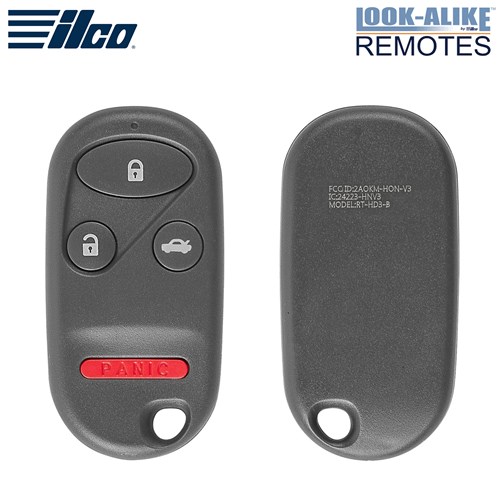 ILCO ACURA 4-BTN L,U,T,P REMOTE - FCC: A269ZUA108 - 433 MHZ