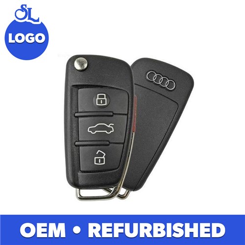 AUDI 4-BTN L,U,P,T FLIP KEY - NBG009272T