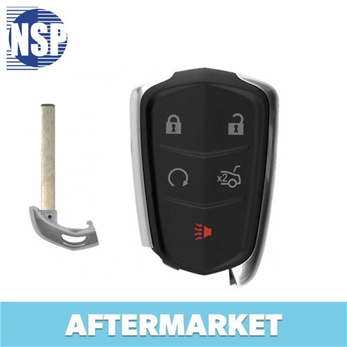 NSP CADILLAC 5-BTN L,U,P,T,RS SMART KEY - FCC: HYQ2AB - 315 MHZ