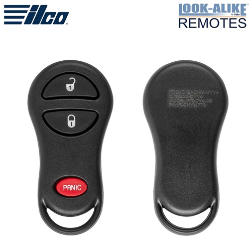 ILCO CHRYSLER 3-BTN L,U,P REMOTE - FCC: GQ43VT17T