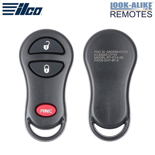 ILCO DODGE 3-BTN L,U,P REMOTE - FCC: GQ43VT9T