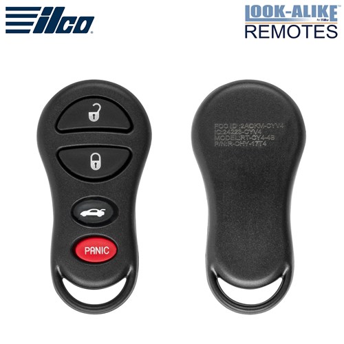 ILCO CHRYSLER 4-BTN L,U,T,P REMOTE - FCC: GQ43VT9T