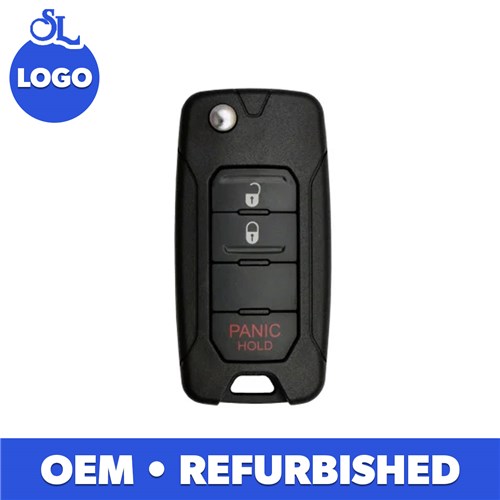 JEEP 3-BTN L,U,P FLIP KEY - 2ADFTFI5AM433TX