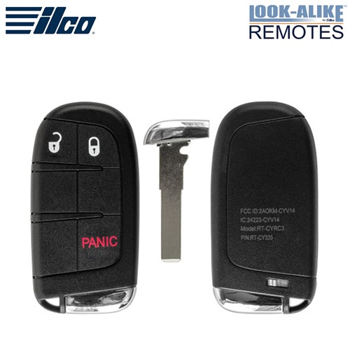 ILCO JEEP COMPASS 3-BTN L,U,P SMART KEY - FCC: M3N-40821302