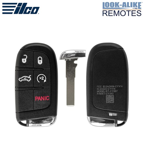 ILCO JEEP COMPASS 5-BTN L,U,P,H,RS SMART KEY - FCC: M3N-40821302