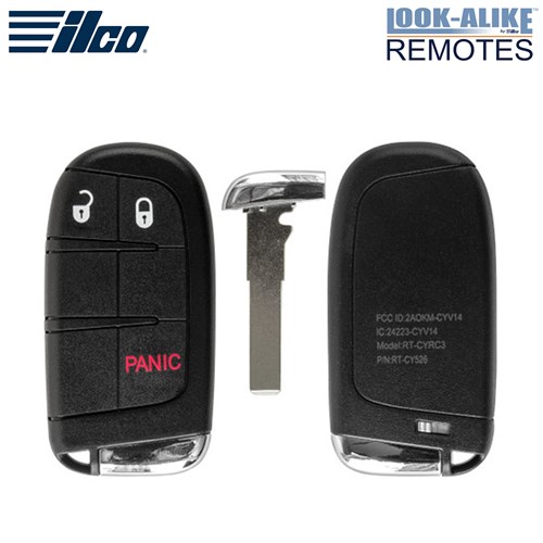 ILCO JEEP RENEGADE 3-BTN L,U,P SMART KEY - FCC: M3N-40821302