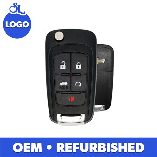 CHEVROLET 5-BTN L,U,P,T,RS FLIP KEY - KR55WK50073 - 315 MHZ