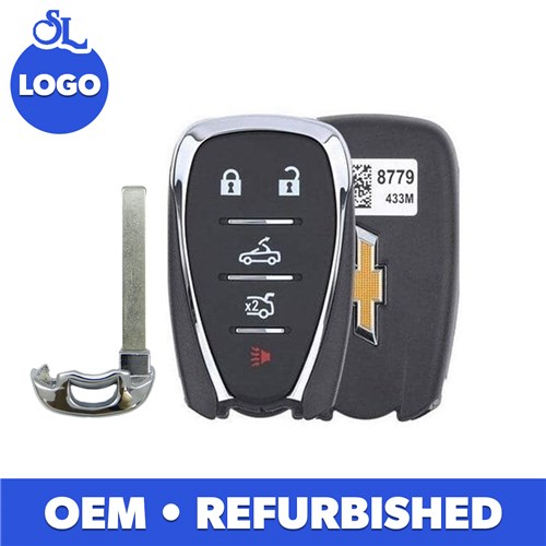 CHEVROLET 5-BTN L,U,P,TOP,T SMART KEY - HYQ4EA - 433 MHZ