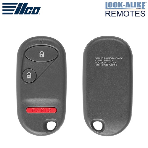 HONDA 3-BTN L,U,P REMOTE - FCC: A269ZUA106 - 433 MHZ