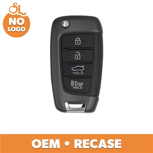 HYUNDAI 4-BTN L,U,P,T FLIP KEY - FCC: TQ8-RKE-4F40 - OE: 95430-L1000 - 433 MHZ