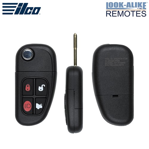 ILCO JAGUAR 4-BTN L,U,P,T FLIP KEY - FCC: NHVW1U241, CWTWB1U243