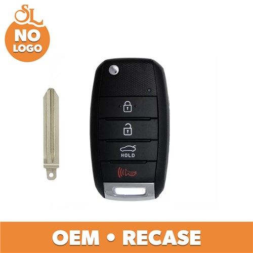 KIA 4-BTN L,U,P,T FLIP KEY - FCC: OSLOKA-870T (YD) - OE: 95430-A7400 - 315 MHZ