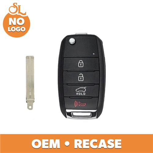 KIA 4-BTN L,U,P,H FLIP KEY - FCC: OSLOKA-875T - OE: 95430-B2100 - 433 MHZ