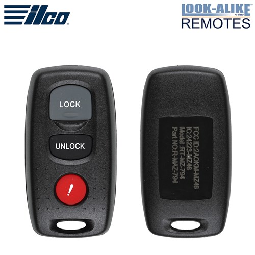 ILCO MAZDA 3-BTN L,U,P REMOTE - FCC: KPU41794