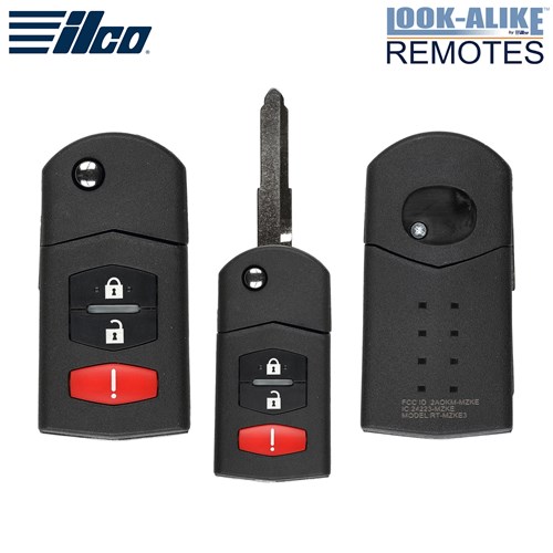 ILCO MAZDA 3-BTN L,U,P FLIP KEY - FCC: BGBX1T478SKE125-01