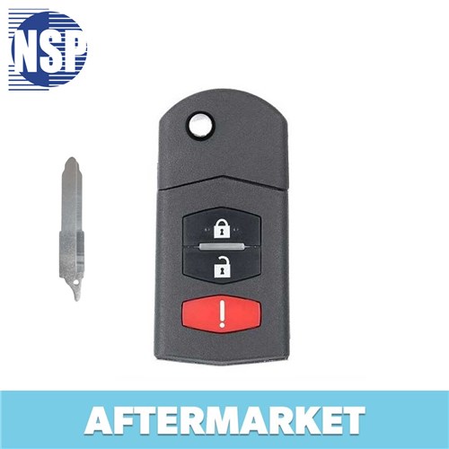 NSP MAZDA 3-BTN L,U,P FLIP KEY - FCC: BGBX1T478SKE125-01